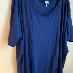 Splendid Navy boxy cut top